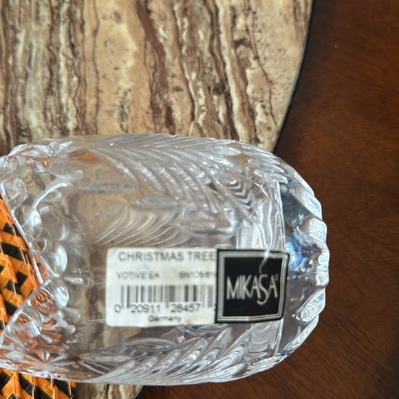 Mikasa Christmas Tree votive holder. New  Made in Germany 3.75-4” - Picture 6 of 6